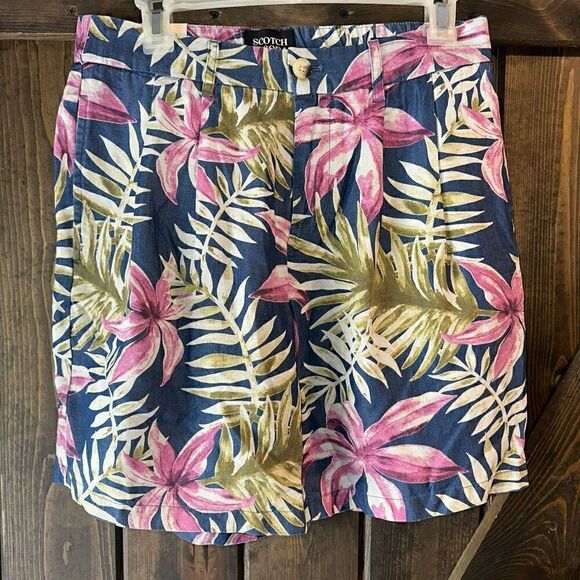 NWT Scotch & Soda Twilt Allover Printed Soft Shorts - Picture 4 of 9